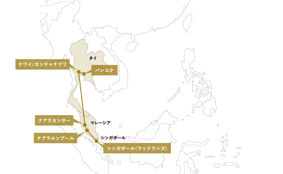 イースタン オリエンタルエクスプレス で走る東南アジアの旅 タイランドピックス