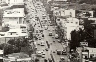 Sukhumvit Road, from Asok intersection to Soi Nana, in 1964